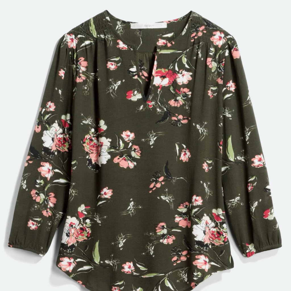 Monday Fun Fun 2 Fun Kenmore Split Neck Blouse